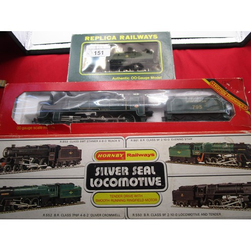 151 - Replica Railways Pannier along with a Hornby 4 6 0 tender loco and a silver seal 