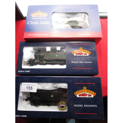 155 - Three Bachmann locomotives 32 226 3f Jinty   32 125 45xx  and 32 083 56xx