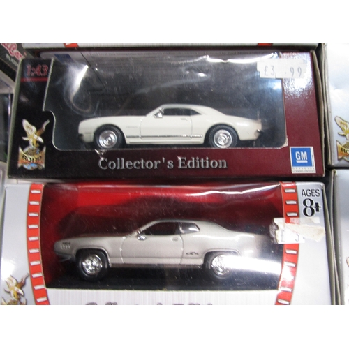 175 - A selection of ten American Collection edition 1.43 scale model cars all in there original boxes.