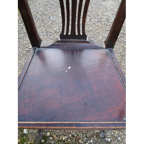 347 - A set of four  Victorian hand carved dining chairs in very good condition all joints firm .