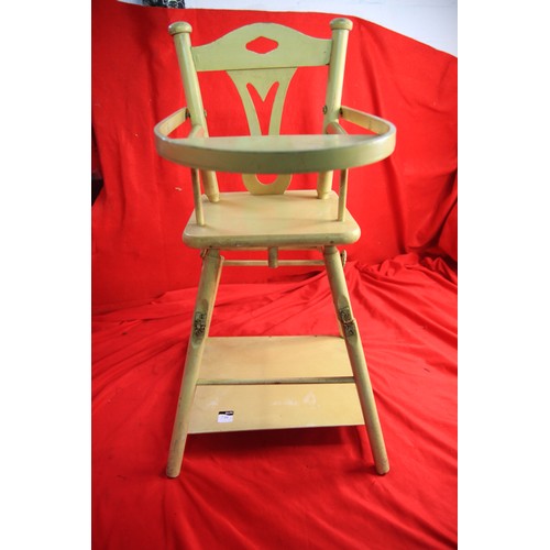 116 - Articulated metamorphic doll's high chair