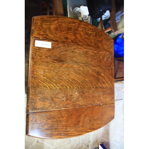 10 - A inlaid tripod footed wine table and a small drop leaf table