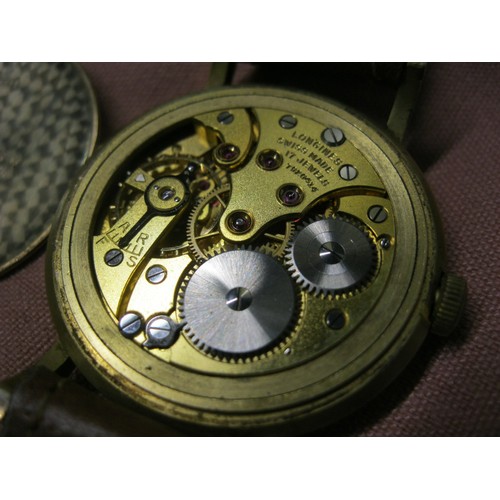 65 - Longines 9ct Gold gentleman's wristwatch in very nice condition and running order. 17 jewel mechanis... 