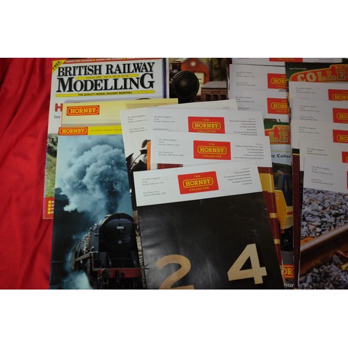 42 - A selection of Hornby Catalogues from the early 2000s along with collectors club magazines approx,20... 