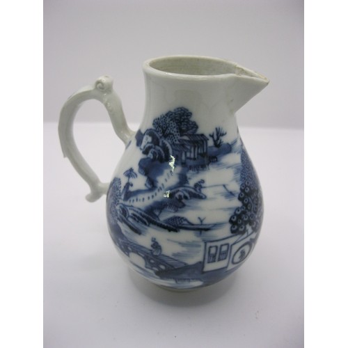 92 - An 18th century Chinese export ware jug in very nice condition, pattern and glaze clear