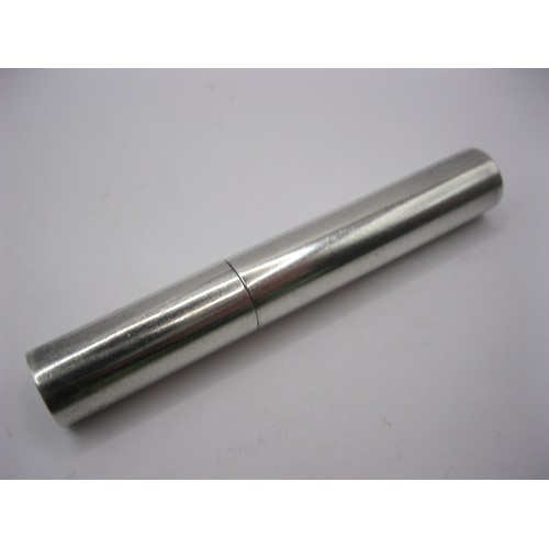 103 - A sterling silver lipstick or toothpick holder or needle case