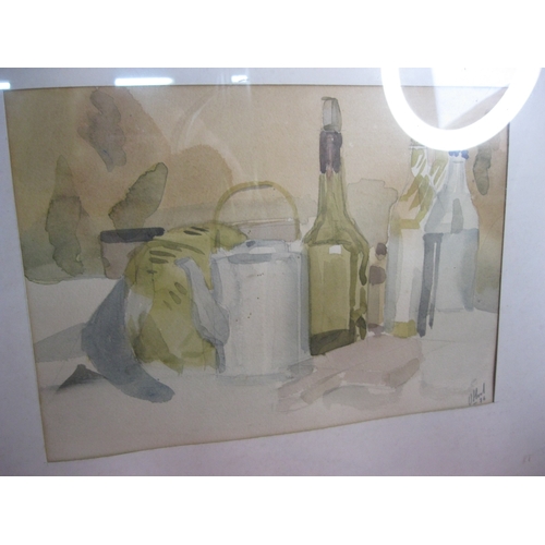22 - A large framed and glazed still life watercolour signed V Hool 76
