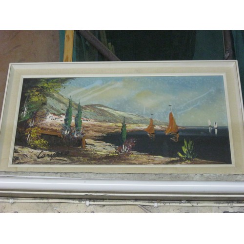 8 - Signed (possibly Campero) Oil on Canvas