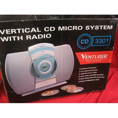 287 - A Venturer boxed upright CD/Radio Stereo Micro System