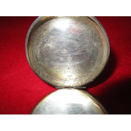 143 - Silver cased pocket watch manufactured in Switzerland for Levi straus and co .
Case appears to  have... 