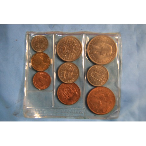 91 - A selection of modern coins:
1951 Festival of Britain
1953 Set of Nine coins
Three sets of Britain's... 