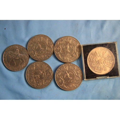 91 - A selection of modern coins:
1951 Festival of Britain
1953 Set of Nine coins
Three sets of Britain's... 