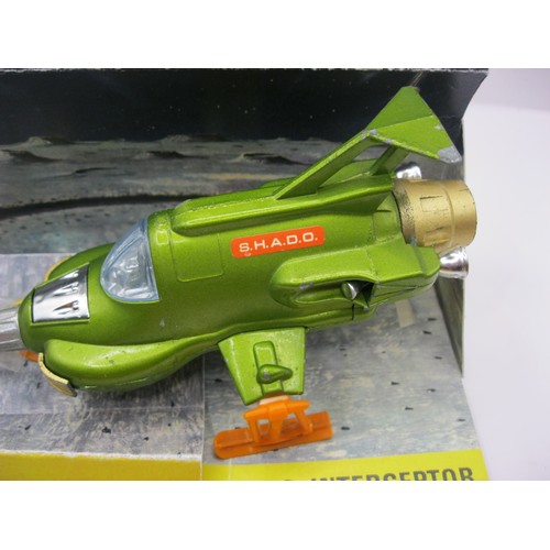 199 - A Dinky Toys #351 UFO Interceptor, boxed and in very good condition (a couple of areas of paint loss... 