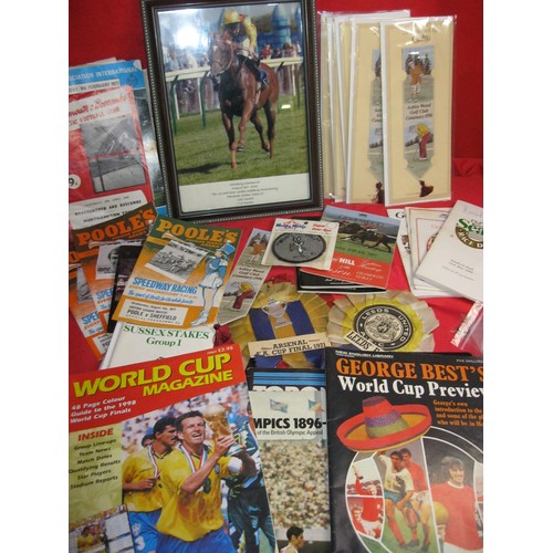 159 - Sporting memorabilia including FA Youth Badge and certificate