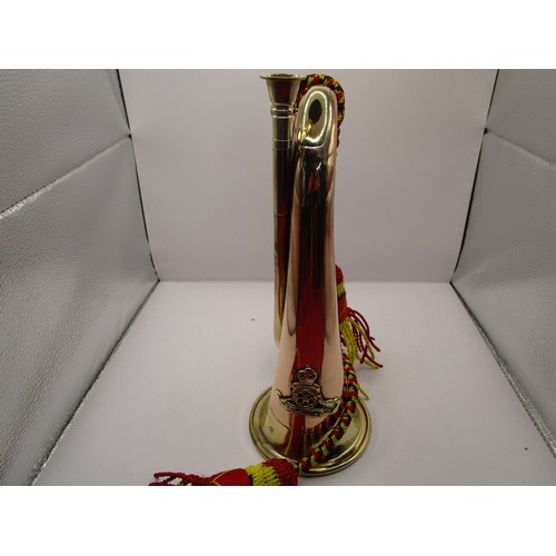 274 - A Brass Bugle with Royal Artillery emblem