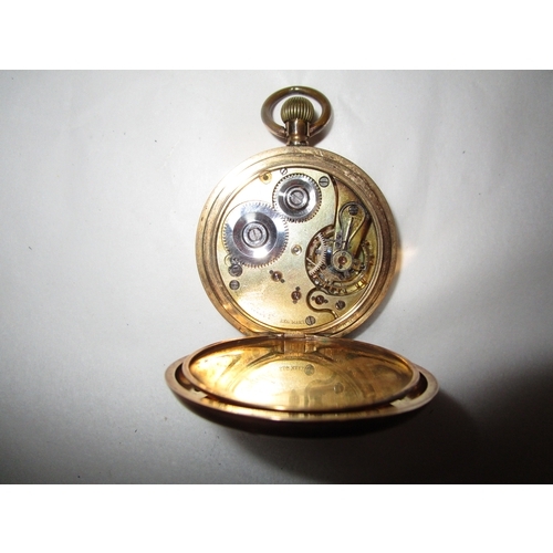 289 - Swiss made Labrador gold filled pocket watch .
Needs new hands as missing.
Not tested