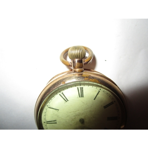 289 - Swiss made Labrador gold filled pocket watch .
Needs new hands as missing.
Not tested