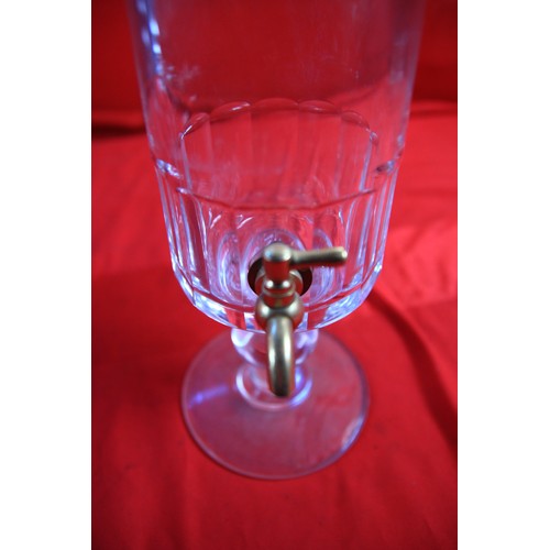 12 - A hard to find crystal Val St Lambert whisky dispenser coming in at 20 plus inches tall