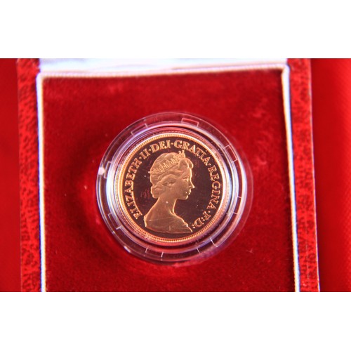 39 - A 1983 Gold Proof Sovereign, cased & encapsulated, mint uncirculated condition