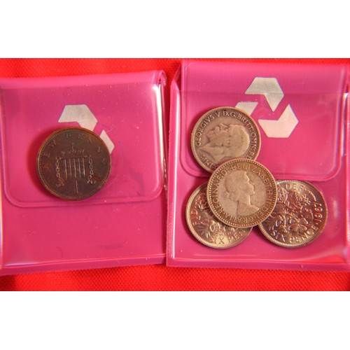 118 - A selection of British Coins and four Commemorative Medals