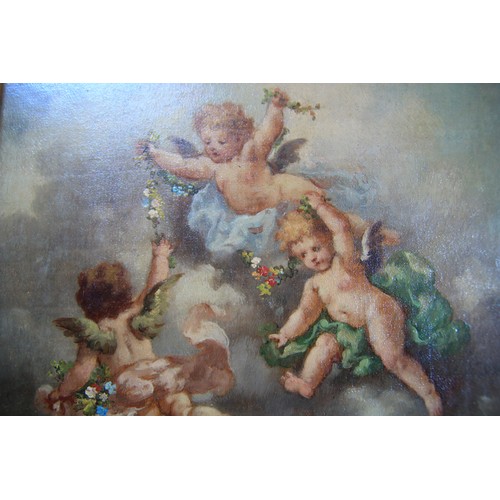 127 - Another Cherubs at play painting  by Charles Henry Lutens  of a similar size sharing a similar style... 