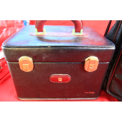 116 - Vintage Pierre Cardin 1960's Weekend Bag and matching Vanity Case (this has no mirror, but does have... 