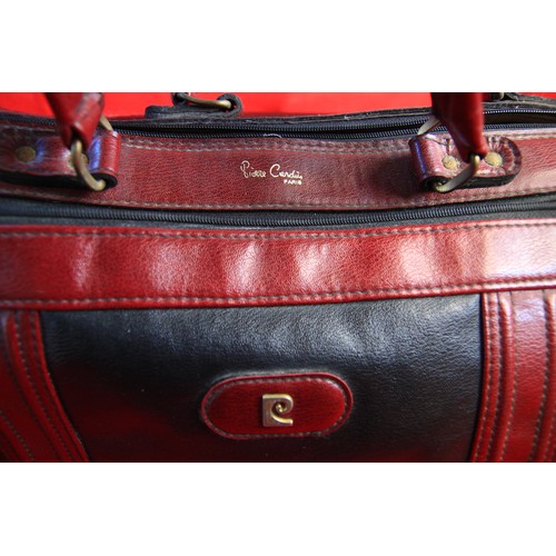 116 - Vintage Pierre Cardin 1960's Weekend Bag and matching Vanity Case (this has no mirror, but does have... 