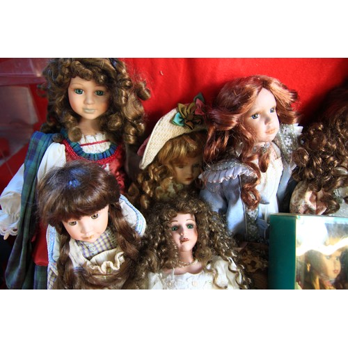 85 - A selection of Porcelain Dolls