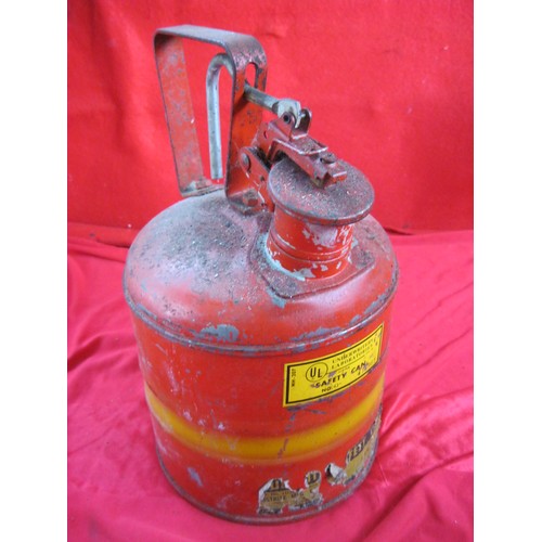 111 - A vintage marine fuel can with safety lid