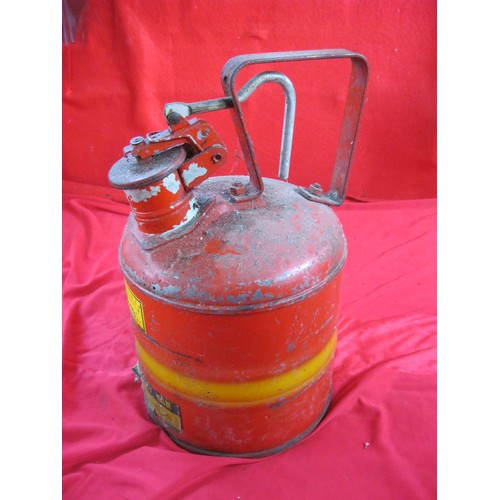 111 - A vintage marine fuel can with safety lid