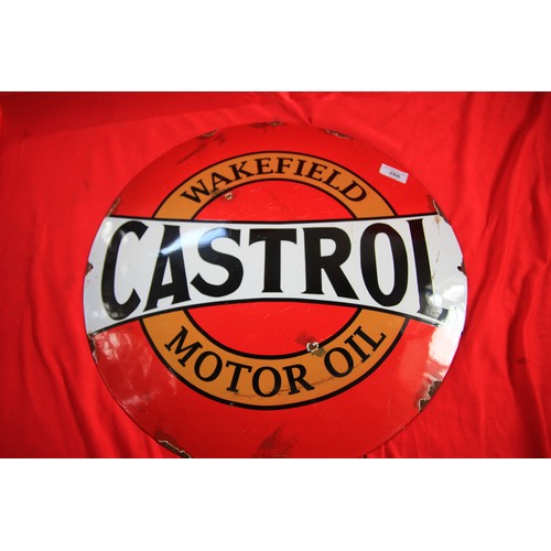 266 - Large Castrol Enamel Sign