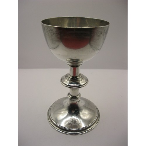 2 - An ecclesiastical chalice in sterling silver, hallmarked for London 1923 by J Wippell & Co Ltd, appr... 