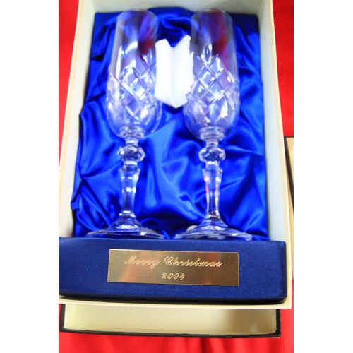 58 - Various Hall & Woodhouse (pub chain) gift items given to publicans to include Champagne flutes and a... 