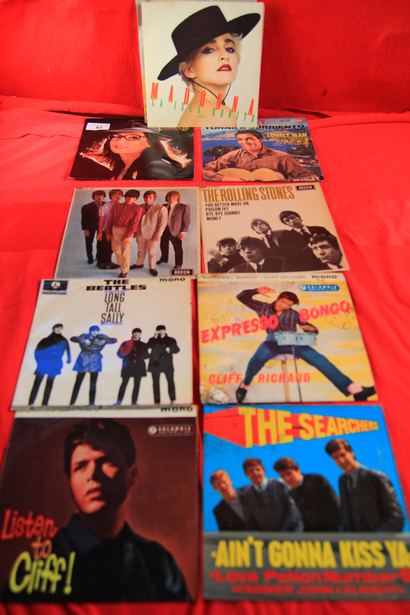 A selection of EP's including the Beatles ,Rolling stones ,Cliff ...