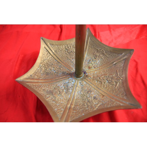 135 - A vintage brass stick stand in the form of an umbrella, in good order