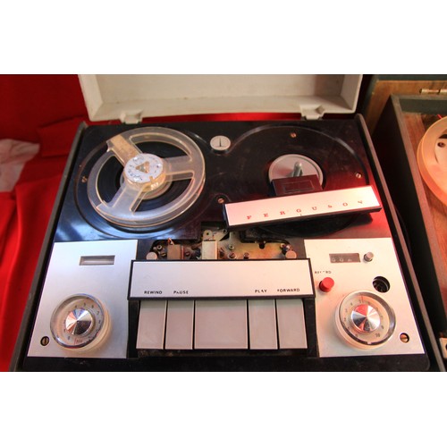 220 - A pair of cased reel-to-reel tape recorers, one a Ferguson, the other an Elizabethan