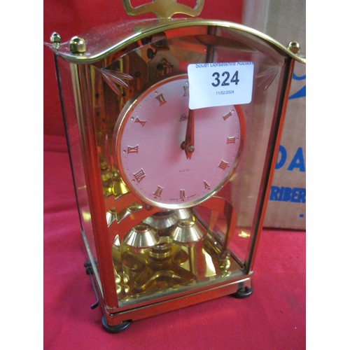 324 - A vintage Schatz 400-day Anniversary Clock, boxed, in good order