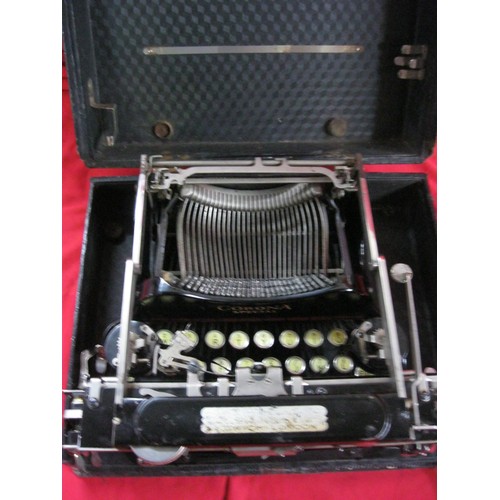 180 - L C Smith & Corona Typewriters Inc Corona Special folding typewriter with carry case. The typewriter... 