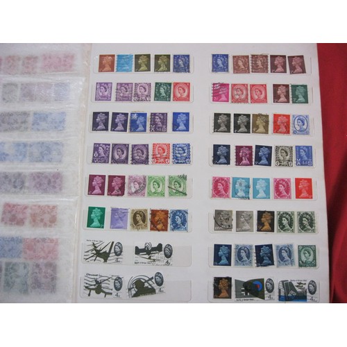 242 - A large box containing mainly sorted British stamps including definitives, a stockbook in good order... 