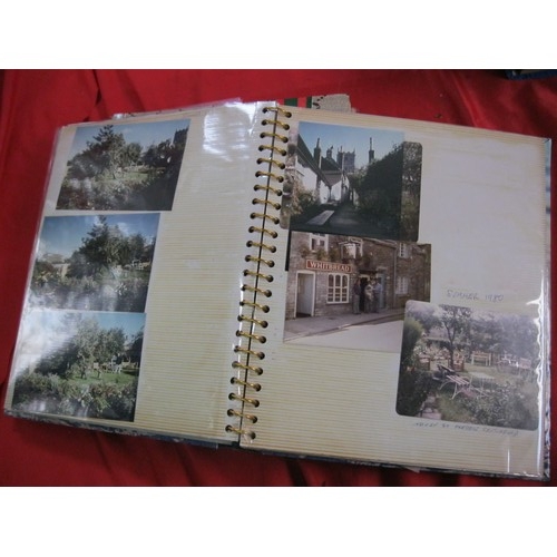 243 - Local Interest - Corfe Castle - A set of 6 vintage photograph albums containing pictures,  newspaper... 