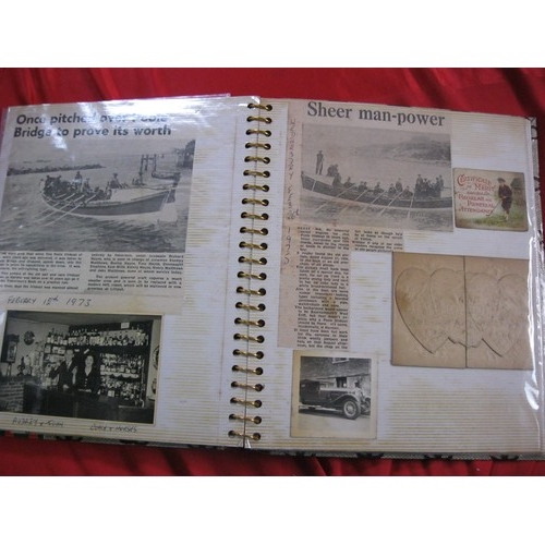 243 - Local Interest - Corfe Castle - A set of 6 vintage photograph albums containing pictures,  newspaper... 