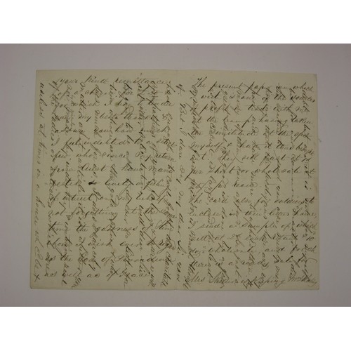 203 - An interesting cross-written letter bearing a print of a militiaman and dated Guildford November 19t... 