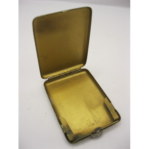 218 - A vintage matchbook holder with the arms of Royal Mail Line to the cover, believed silver