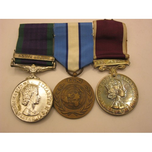 4 - ERII GSM with South Arabia Bar to Sergeant M Bingham 234922763 RAOC, a Long Service and Cood Conduct... 