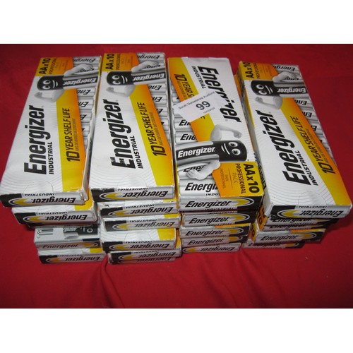 99 - 25 packs of Ever Ready Energizer AA batteries, boxed, expiry dates c2032, new old stock