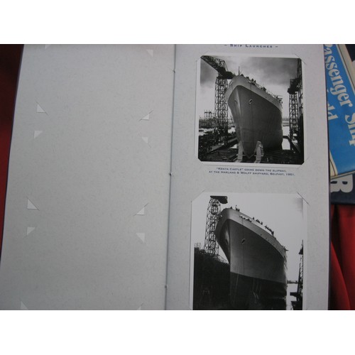 107 - A box of books on maritime subjects, primarily cruise and steam ships, all in excellent condition.