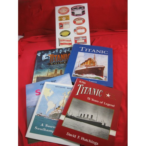 107 - A box of books on maritime subjects, primarily cruise and steam ships, all in excellent condition.