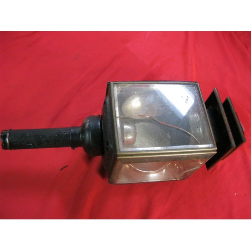 71 - Early 20th Century Carriage Lamp a/f