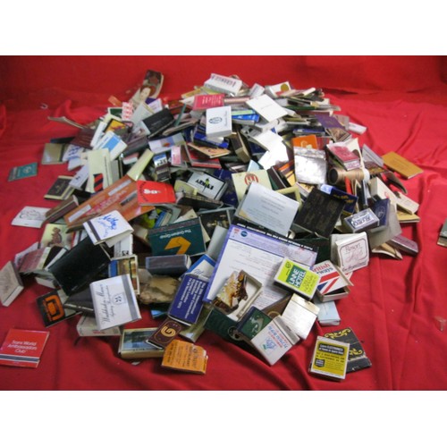174 - A large assortment of matchbooks and matchboxes