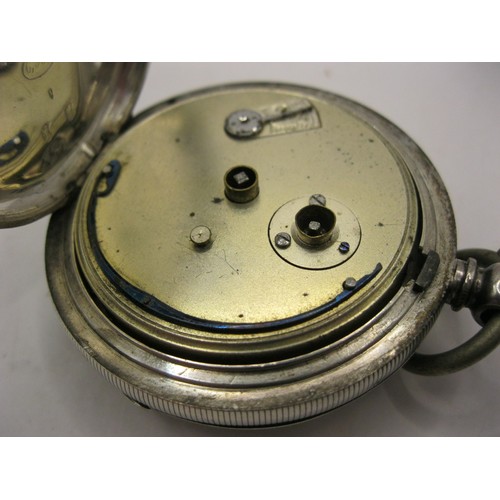 226 - An antique Kendall & Dent pocket watch, marked for .935 Swiss Fine Silver, enamel dial with roman nu... 